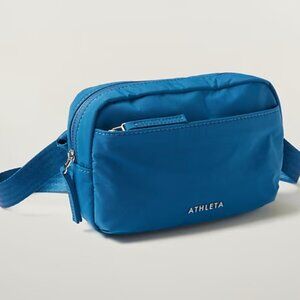 NWT Athleta All About Crossbody Belt Bag Blue